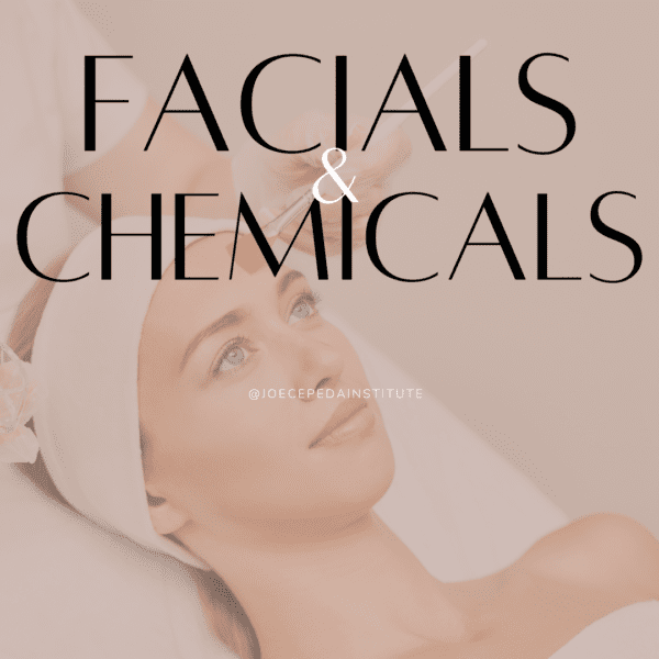 Woman receiving facial and chemical peel.