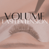 Volume lash extension application.