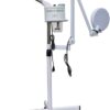 White facial steamer with magnifying lamp.