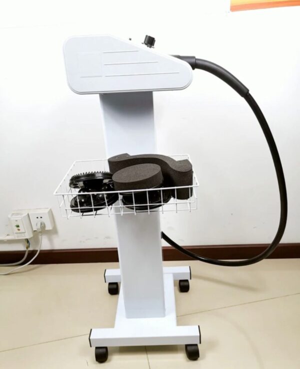 White massage machine with attachments.