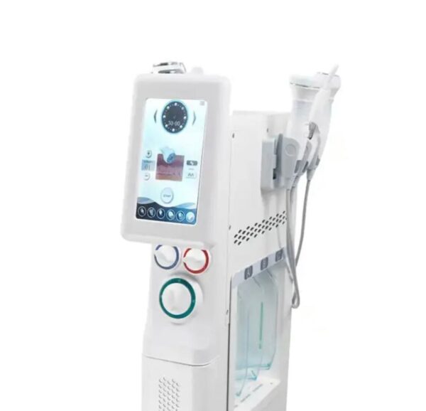 Medical device with screen and controls.