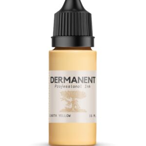 Dermanent Professional Ink, Earth Yellow, 15 ml.