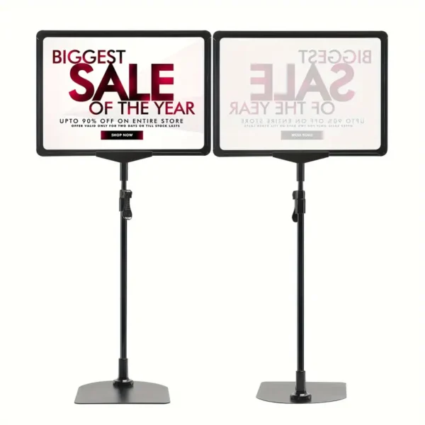 8.5x11" Dual-Sided Adjustable A-Frame Display Stand