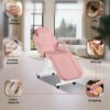 Pink Massage Bed + Stool