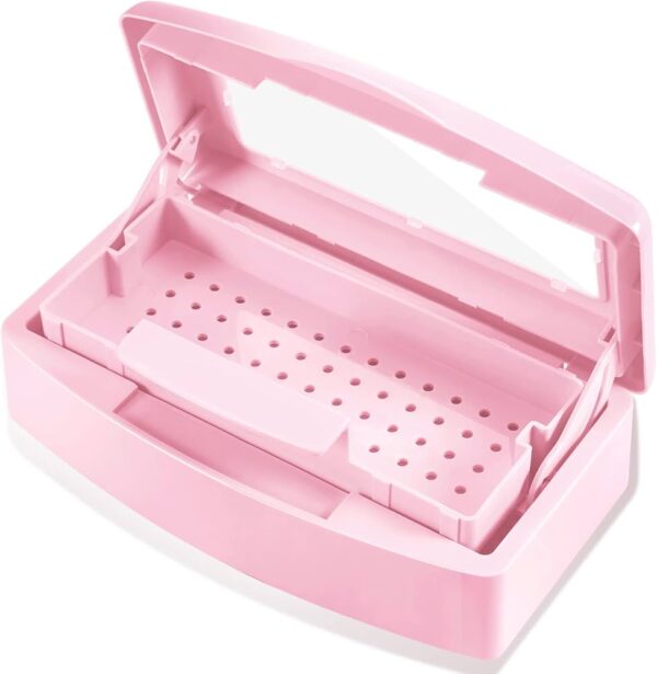 Plastic Sterilizing Tray, sterilization box PINK COLOR
