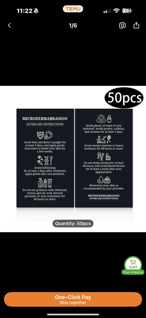 Aftercare Cards – Skin Specialist Edition