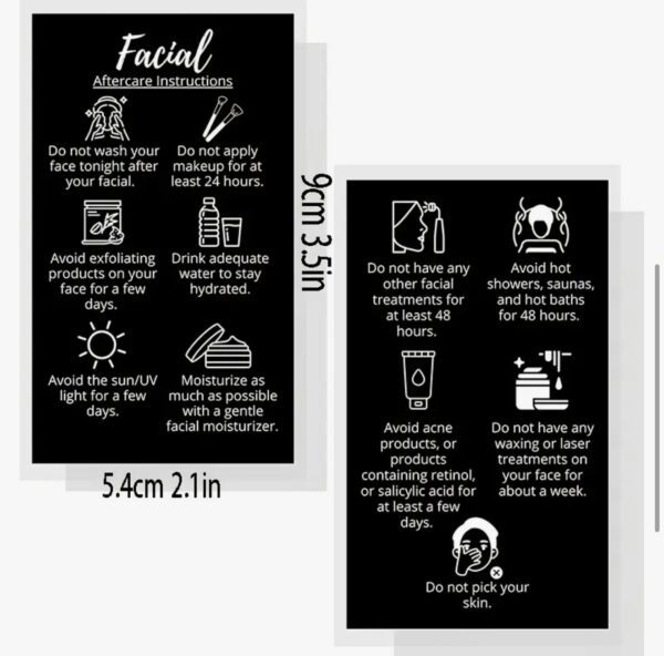 Aftercare Cards – Skin Specialist Edition