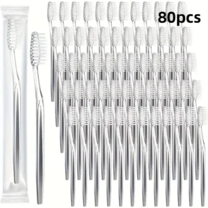 Tooth brush for TEETH WHITENING Pack Individually Wrapped Disposable 80 PIECES
