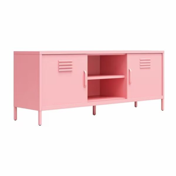 65-Inch Heavy-Duty Metal Locker-Style TV Stand