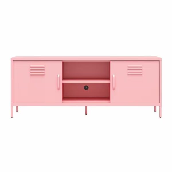 65-Inch Heavy-Duty Metal Locker-Style TV Stand