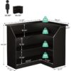 Reception Desk with Storage Shelves L-Shaped