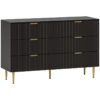 Modern 6 Drawer Dresser