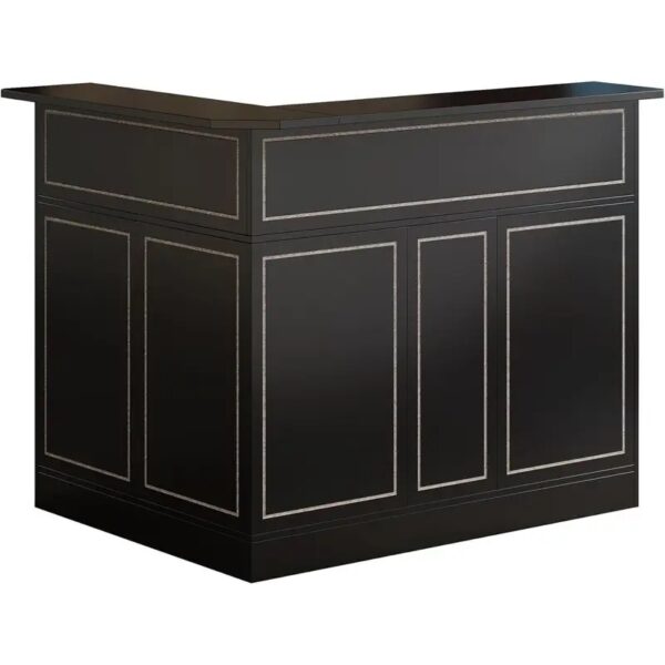 Reception Desk with Storage Shelves L-Shaped