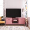 65-Inch Heavy-Duty Metal Locker-Style TV Stand