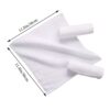 Set of 10 White Facial Square Towels