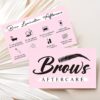 9956e499-99cd-4291-876a-132105095d8e 50 Eyebrow Lamination Aftercare Cards