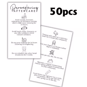 dermaplaning Dermaplaning Aftercare 50 Cards