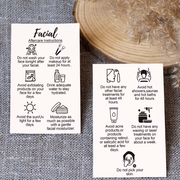 facial Facial Aftercare 60 Cards