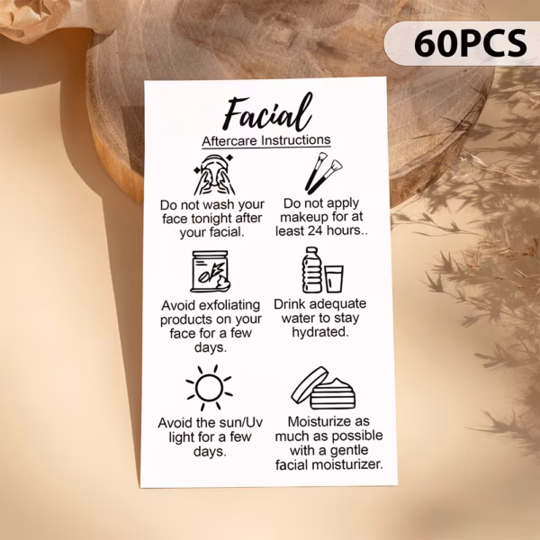 facial2 Facial Aftercare 60 Cards