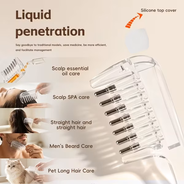 Japanese Head Spa Scalp Serum & Oil Applicator Massage Comb