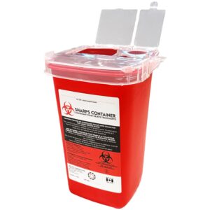 Sharps Container - Needle Disposal Container - Small 1.06 Quart/1 Liter x1